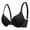 Black, variant on Women Lace Underwire Bra Back Closure Push Up Soft Support Everyday Wear