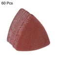 thumbnail image 3 of Unique Bargains 60 Packs 100 Grits 80mm Aluminum Oxide Triangular Hook & Loop Sandpapers Sanding Pads Sheets, 3 of 6