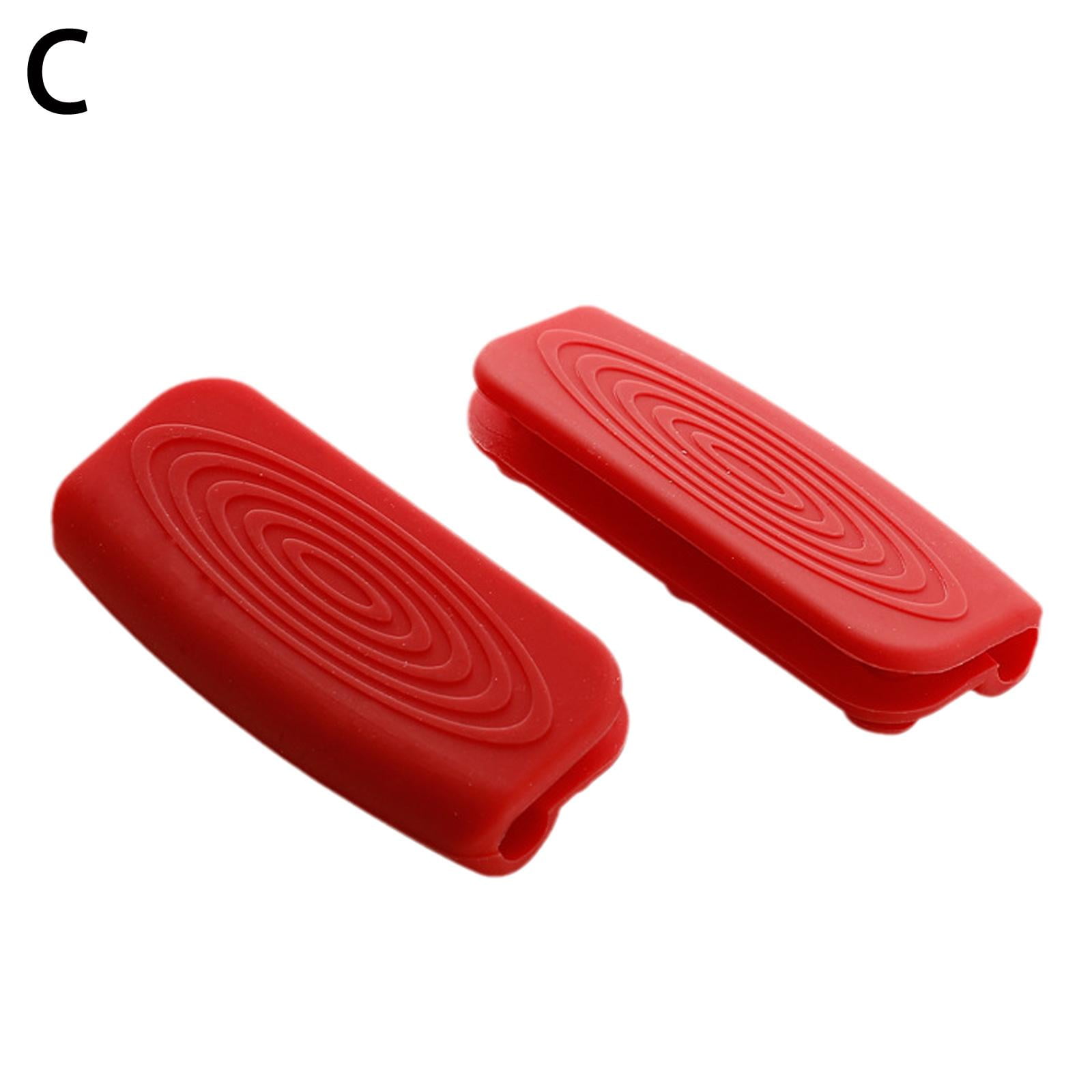 2pc Silicone Handle Holder Cookware Holders Cover Oven Grip Mitts Pot