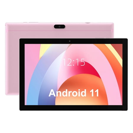 Android Tablet 10 inch Tablet, 64GB Storage Tablets, Android 11 Tablet, 512GB Expand, 8MP Camera, Quad-Core Processor 2GB RAM Wifi 6000MAH Battery 10.1'' IPS HD Touch Screen Google Tableta (Pink Tab)