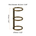thumbnail image 2 of Unique Bargains 0.63' Dia. 3 Circle Detachable Metal Binder Rings Loose Leaf Rings, Bronze 10 Pack, 2 of 6