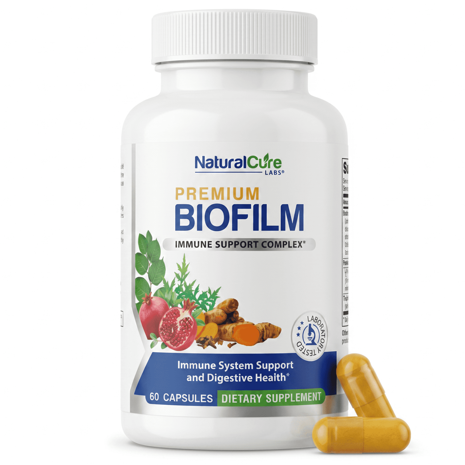 Biofilm Defense Complex - Multivitamin Turmeric & Pomegranate - 60 Capsules - Natural Cure Labs