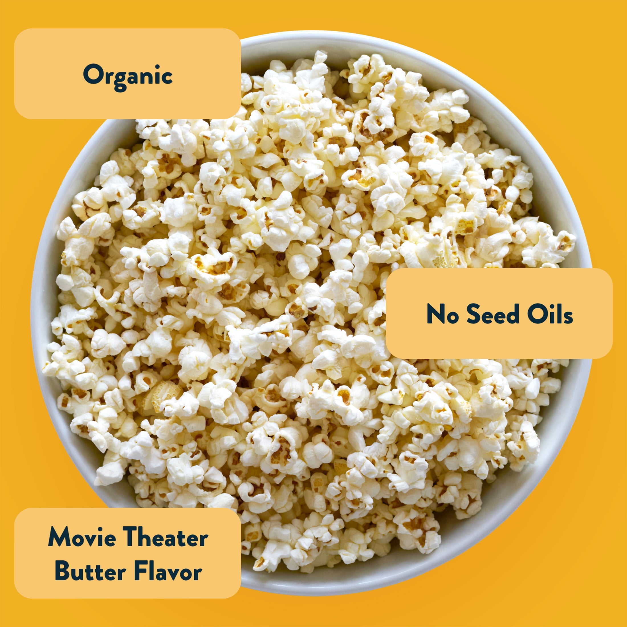 (6 pack) LesserEvil Himalayan Gold Organic Popcorn, 4.6 oz