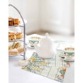 thumbnail image 4 of Easter Kitchen Dish Towels for Drying Dishes Set of 3, Spring Rabbit Eggs Eucalyptus Leaves Floral Wood Waffle Weave Microfiber Hand Tea Bathroom Towels Quick Dry & Absorbent Towel 12x12, 4 of 7