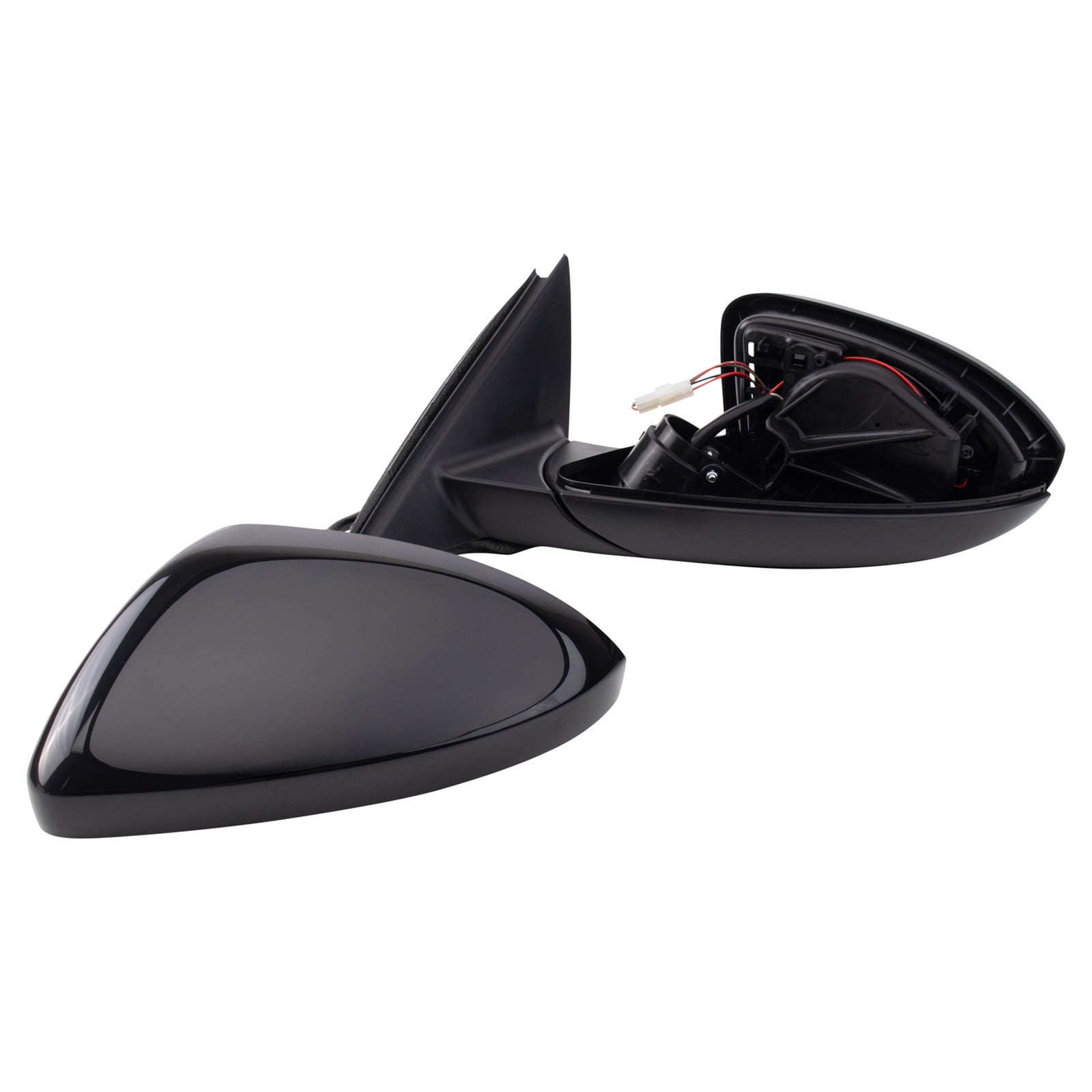 TRQ Driver Side Mirror Power Heated with Blind Spot Indicator Paint to Match Fits 2019-2022 Volkswagen Jetta VW1320182