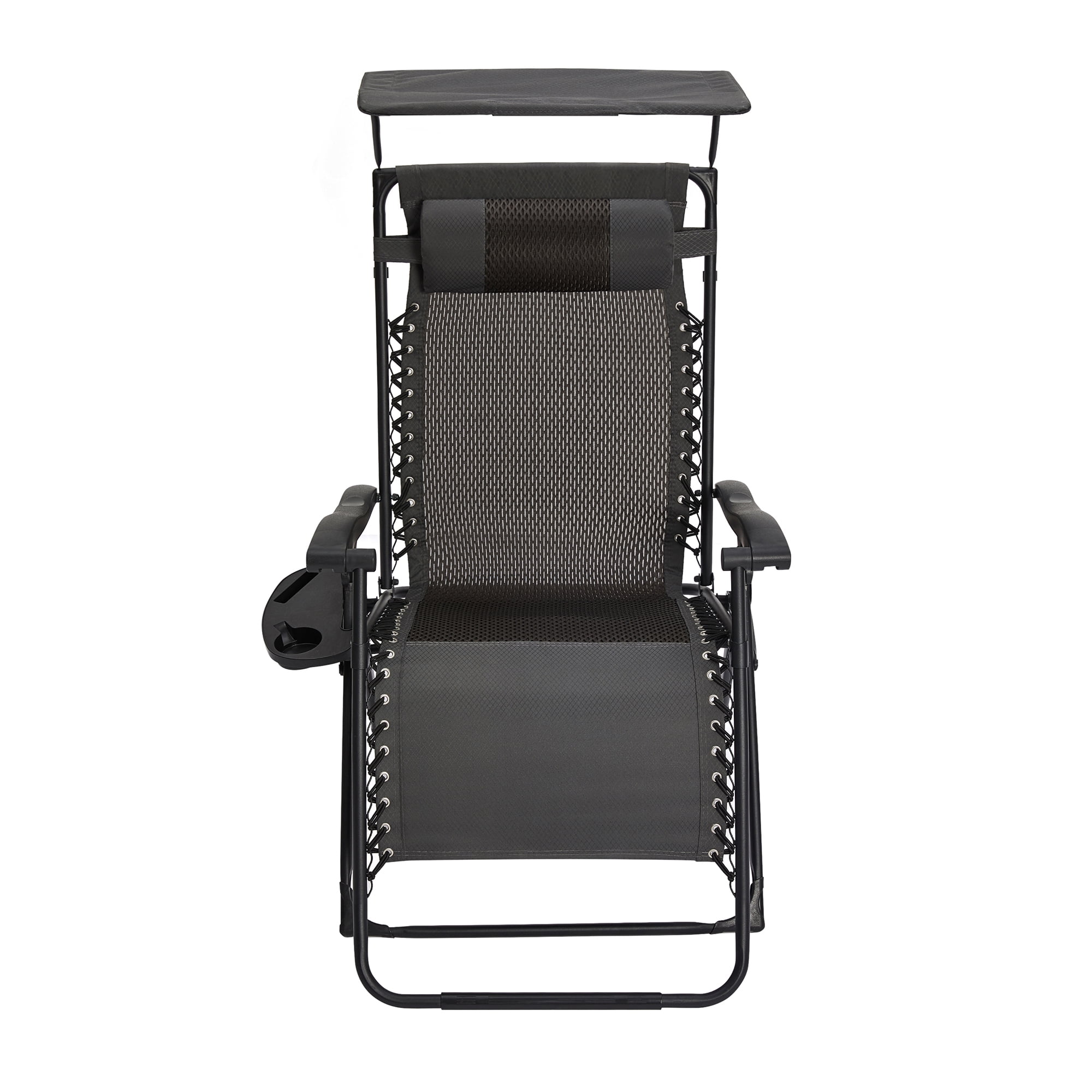 Yoli Zero Gravity XL Shade Folding Chair Grey 2 Pack