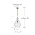 thumbnail image 3 of Capital Lighting 349012BN Brentwood 10" Wide Mini Pendant - Nickel, 3 of 7