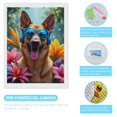 thumbnail image 3 of Diamond Art Kits for Adults, Sunshine Dog With Sunglasses Flowers 5D Diamond Painting Kits for Adults Beginners, DIY Full Drill Diamond Painting, Gem Art and Crafts 12x16, 3 of 7