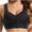 Black, variant on Women's Front Closure Everyday Bra Front Snap Full Coverage Lace Bralette Push up No Underwire Bras