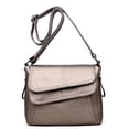 thumbnail image 2 of JAHH Multi-Pocket Leather Messenger Bag Women, Crossbody Shoulder Bag with Flapover Design - Water-Resistant Work Travel Purse for Laptop 𝐄ssentials, 2 of 4