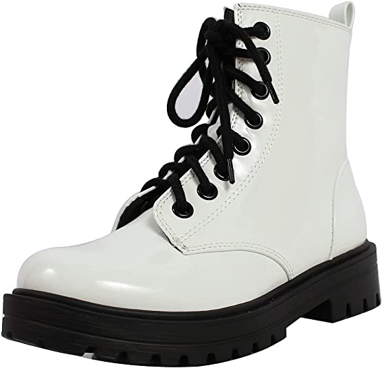 Soda Women's Combat Lace Up Ankle Boots - image 1 of 4