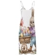 thumbnail image 5 of Easter Bunnies Rabbits Sleeveless Dress Women's Luxury Party Dress Birthday Dresses for Women, 5 of 7