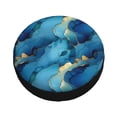 thumbnail image 3 of Multi-Size Car Tire Dust Cover Sunscreen, Corrosion, Dust And Water Keep Spare Tires Clean Blue And Gold Marble 17 Inch, 3 of 8