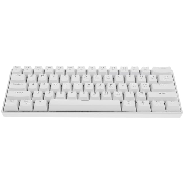 Mechanical Gaming Keyboard With Rgb Backlit 61 Keys Wired Compact Keyboard For Pc Gamer White Mechanical Keyboard For Laptop And Computer