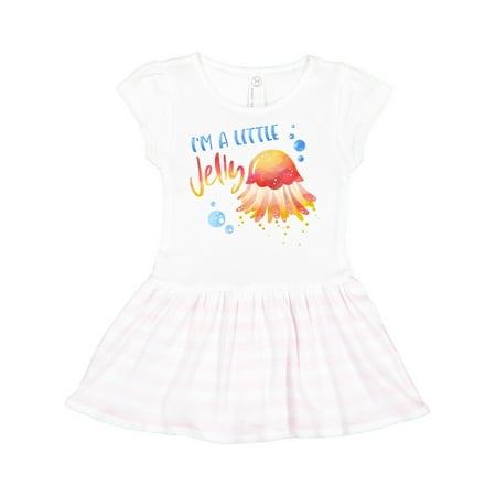 

Inktastic I m a Little Jelly Jellyfish Humor with Bubbles Gift Toddler Girl Dress