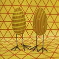 thumbnail image 1 of Ahgly Company Machine Washable Indoor Square Transitional Gold Yellow Area Rugs, 5' Square, 1 of 7