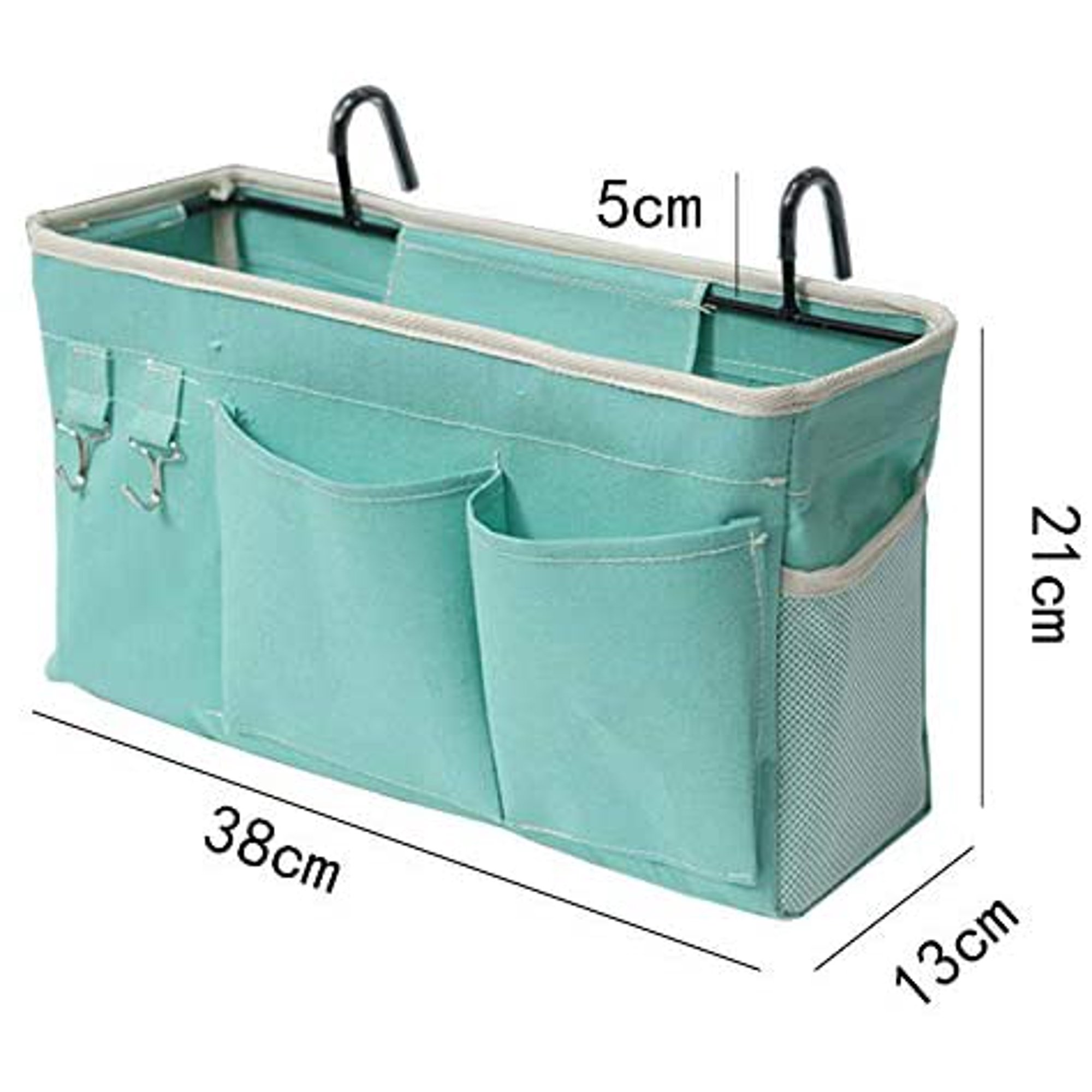 Vide-Poche Lit En Feutre Gris – Organisateur Chevet Suspendu – Range Télécommande, Téléphone, Livres – 4 Poches – Pour Lit, Canapé, Bunk Bed