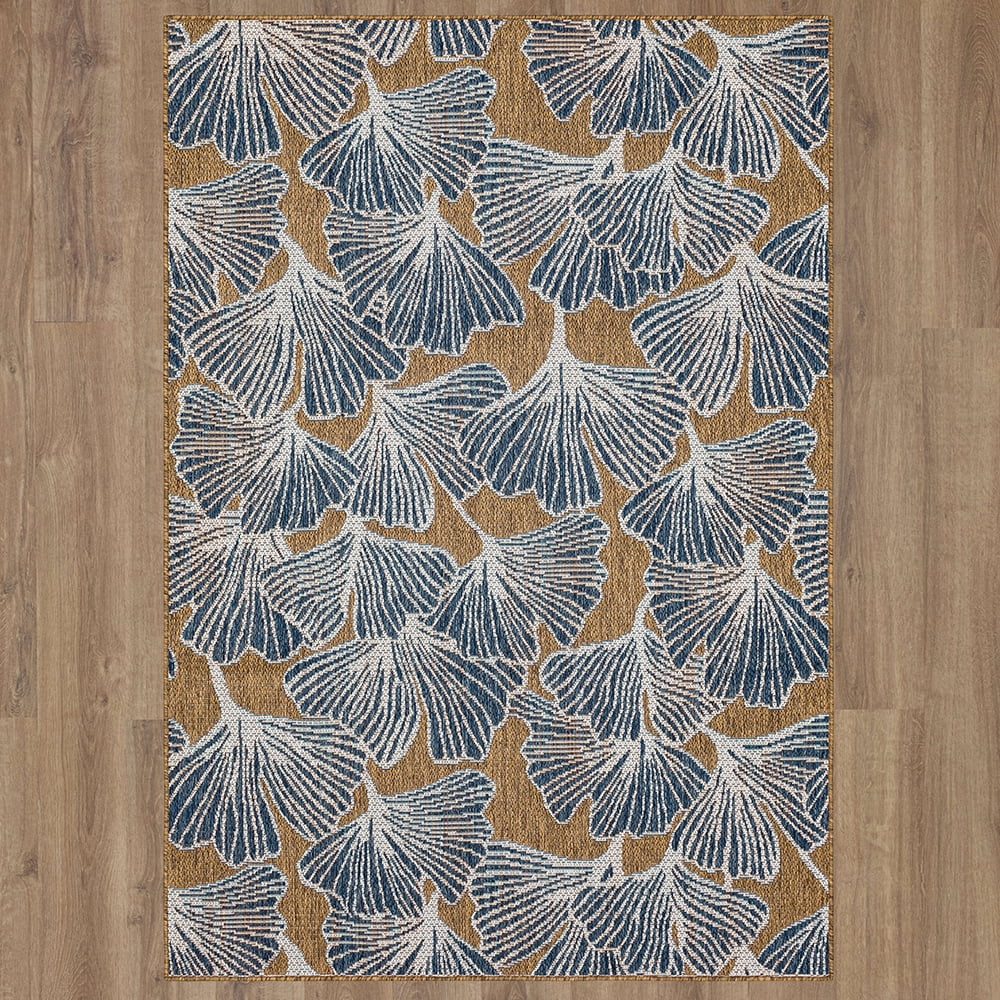 Mohawk Home Jade Butterfly Outdoor Area Rug, Navy, 5' 3" x 7' 6"