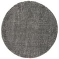 thumbnail image 2 of SAFAVIEH Fontana Jamie Solid Shag Area Rug, Silver, 6'7" x 6'7" Round, 2 of 8
