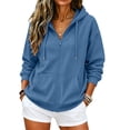 thumbnail image 2 of Zip Up Hoodie Women 2026 Long Sleeve Fall Winter Oversized Sweatshirts Zipper Oversized Cute Jackets with Pockets, 2 of 7