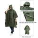 thumbnail image 3 of Cateissary Ponchos de lluvia Ropa deportiva al aire libre multifuncional Impermeable Mochilero Ropa de lluvia Senderismo Lluvias Poncho Paraguas de lluvia Verde, 3 of 6