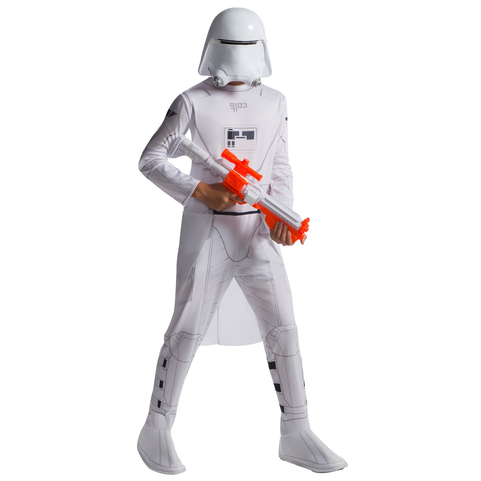 Snow Trooper Costume Kids Star Wars Stormtrooper Halloween Fancy Dress 