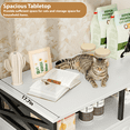 thumbnail image 5 of Hidden Cat Litter Box Enclosure Furniture with Adjustable Shelves,Wooden Cat Litter Box Furniture for Pet Supplies White, 5 of 6
