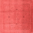 thumbnail image 1 of Ahgly Company Indoor Square Oriental Red Industrial Area Rugs, 6' Square, 1 of 4