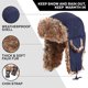 thumbnail image 3 of Sombreros de soldado de invierno para hombres y mujeres Equipo de nieve para clima frío Tela impermeable Protección para los oídos Sombrero de invierno Sombrero de piel cálido Xemadio 2034335-3, 3 of 9