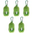 thumbnail image 1 of 5 Pcs Dog Pooper Bags Pet Dog Poop Dispenser Box Disposable Waste Bag - Green, 1 of 8