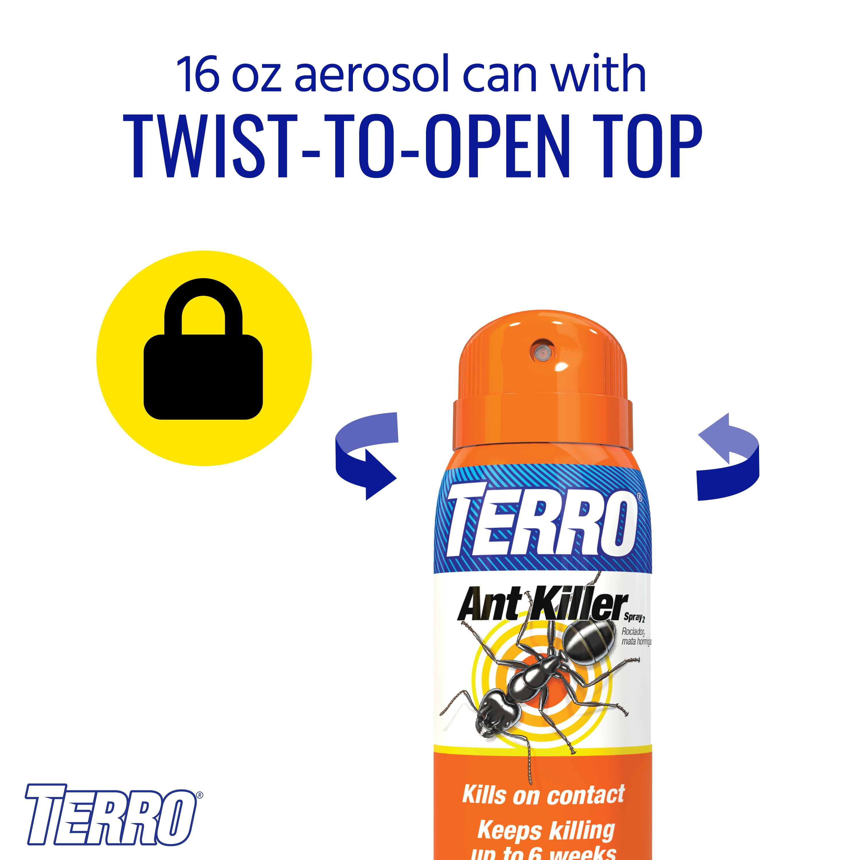 TERRO Ant Killer Aerosol Spray 16 oz - 2 Pack