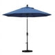California Umbrella GSCUF908705-SA26 9 Pi Marché en Fibre de Verre Parapluie Col Inclinable - Mat Noir-Pacifica-Capri – image 2 sur 2