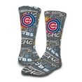 thumbnail image 3 of Unisex ISlide Chicago Cubs Chalk Socks & Slide Sandals Bundle, 3 of 3