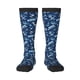 thumbnail image 1 of Fotbe Blue Bus Calcetas Divertidas Estampadas para Hombre y Mujer, Calcetas de Algodón hasta la Rodilla para Caminar, Correr, Enfermería y Embarazo, 1 of 6