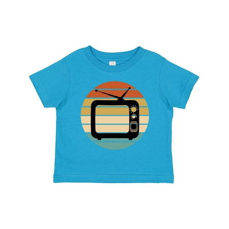 

Inktastic Televison TV Vintage Retro Sunset Gift Toddler Boy or Toddler Girl T-Shirt