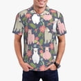 thumbnail image 1 of Fotbe Llamas Camiseta Polo de Golf para Hombre con Estampado – Camisa Deportiva Transpirable con Cuello Abotonado-Small, 1 of 6