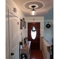 thumbnail image 4 of Bellagio Semi Flush Mount Plafonnier Verre École Fixture, 4 of 6