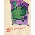 thumbnail image 3 of Karl Wiener 15x18 Black Modern Framed Museum Art Print Titled - Composition in Green and Violet (Around 1921), 3 of 5