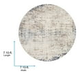 thumbnail image 6 of Livabliss Area Rugs for Living Room, 9ft Round Roma Modern Gray Round Rug, Bedroom Dining Room Home Decor Stain Resistant Carpet (7'10" x 7'10"), 6 of 8