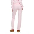 thumbnail image 4 of Forever 21 Women's Flare Jogger Pants with Tonal Back Patch, Fleece Sweatpants, Casual Everyday Comfort Style, Pink, XXS-XXL, 4 of 6