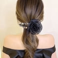 thumbnail image 5 of Travelwant Ladies Handmade Flannel Elegant Rose Hairpin Hair Clips Bridesmaid Head Piece Bridal Flower Hiar Clip Valentine's Day, 5 of 8