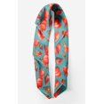 thumbnail image 2 of Bimba Blue Buds & Magnolia Floral Pure Silk Printed Scarf Dupatta Head Neck Wrap Bandanas For Women 40 x 40 Inches, 2 of 6