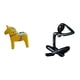 thumbnail image 1 of Figura coleccionable abstracta de caballo pensador sueco Dalecarlian, escultura moderna para estantería, entrada, armario, estante, escritorio, decora, 1 of 8