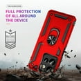 thumbnail image 2 of Designed for Motorola Moto G Stylus 5G 2025 Case, Military Grade Protective Phone Case Cover with Enhanced Metal Ring Kickstand [Support Magnet Car Mount] for Moto G Stylus 5G 2025, Red, 2 of 7