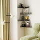 thumbnail image 3 of Estantería de pared WOPITMER Fire Escape, 4 niveles, esquina, metal negro, 3 of 6