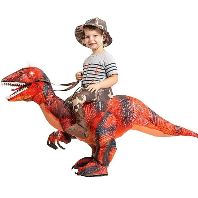 Disfraz inflable de dinosaurio GOOSH para niños de Halloween de 7 a 10 años
