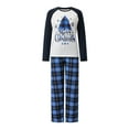 thumbnail image 4 of Jaweiwi Family Christmas Pajamas Matching Sets Christmas Tree Print Plaid Christmas Family Matching Outfits for Holiday Pjs, 4 of 8