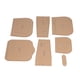 thumbnail image 5 of Plantilla de Cuero, Plantilla Acrílica Vida Larga Vida de Corte Precisa Aplicacia Amplia Aplicacia para Artesanía de Bricolaje para Bolsas de Cuero para Regalo, 5 of 7