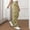 Khaki, variant on Women Jeans Plus Size Mid Waist Lightweight Cargo Pants Casual Loose Fit Solid Color Trouser with Pockets Classic Long Pants