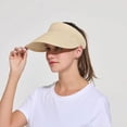 thumbnail image 6 of Sun Hat, Beach Hats for Women, Summer Wide Brim Rollable Straw Hat with UPF 50+ Sun Protection to Ensure the Hat is Durable and Comfortable Fits Most Women, Beige, 6 of 7